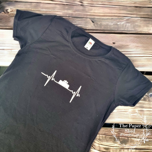 Formula 1 Car Heartbeat Top T-Shirt