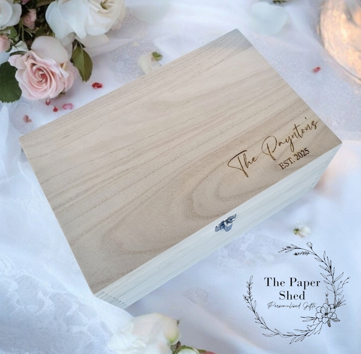 Couples Family Memory Box Wedding Engagement Keepsakes