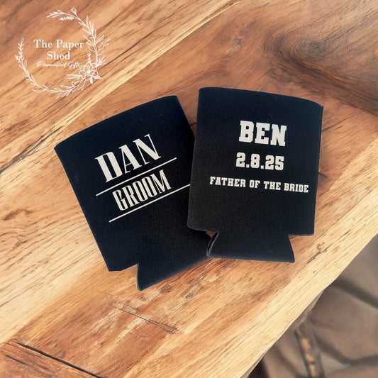 Can Cooler Drinks Sleeve Personalised Best Man Groom