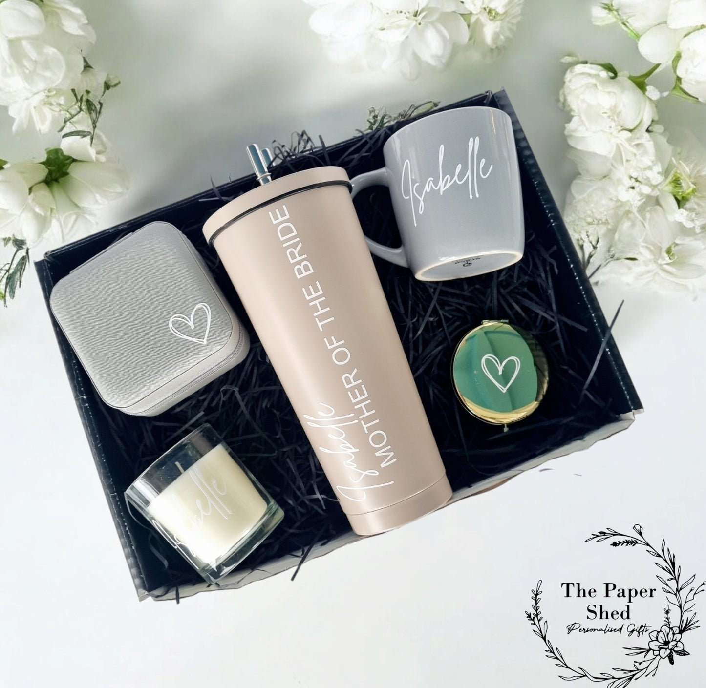 Bridesmaid Bridal Party Bride Gift Set Hamper Box Wedding Tumbler