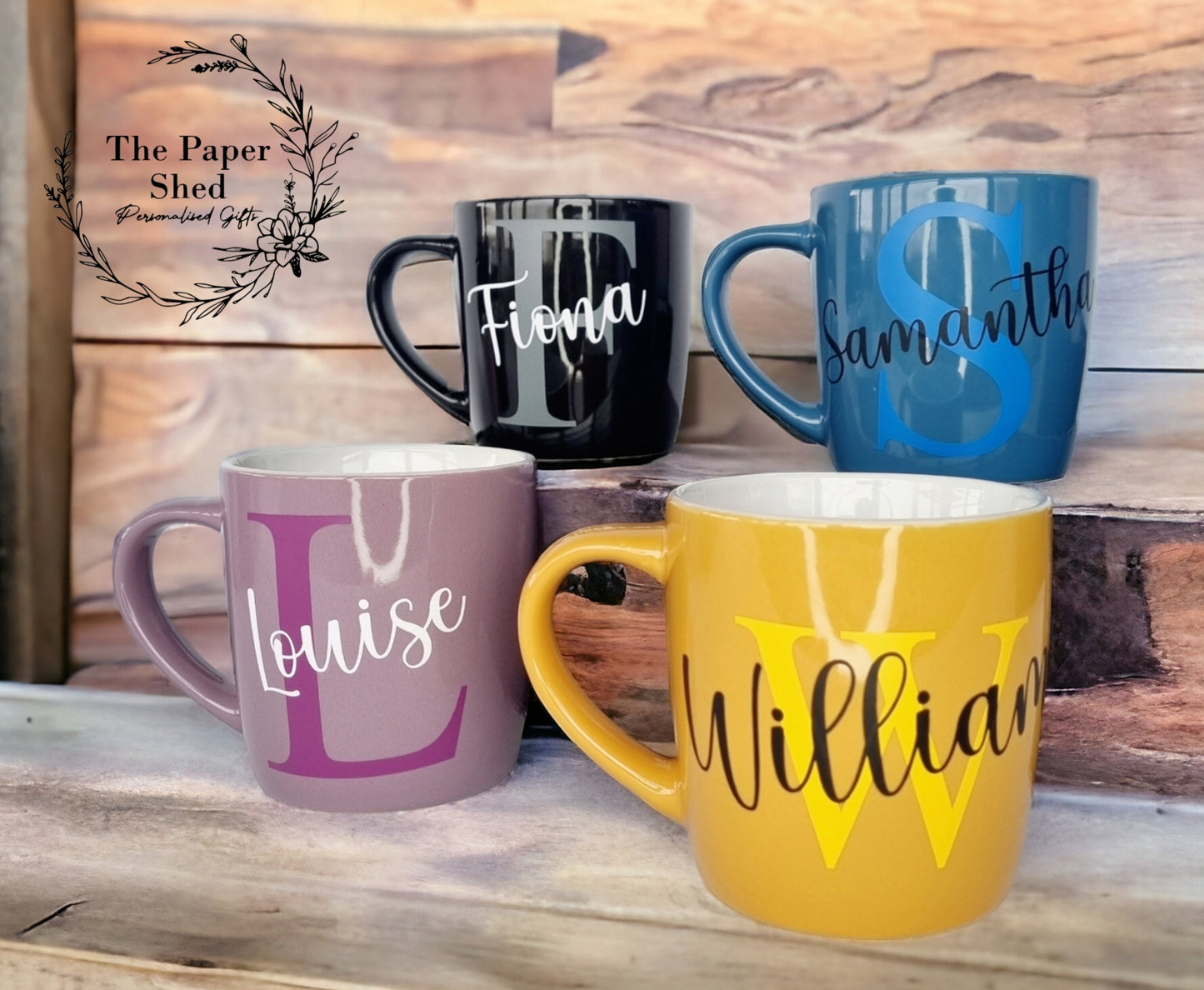Big Initial Coffee Mug Tea Cup Personalised