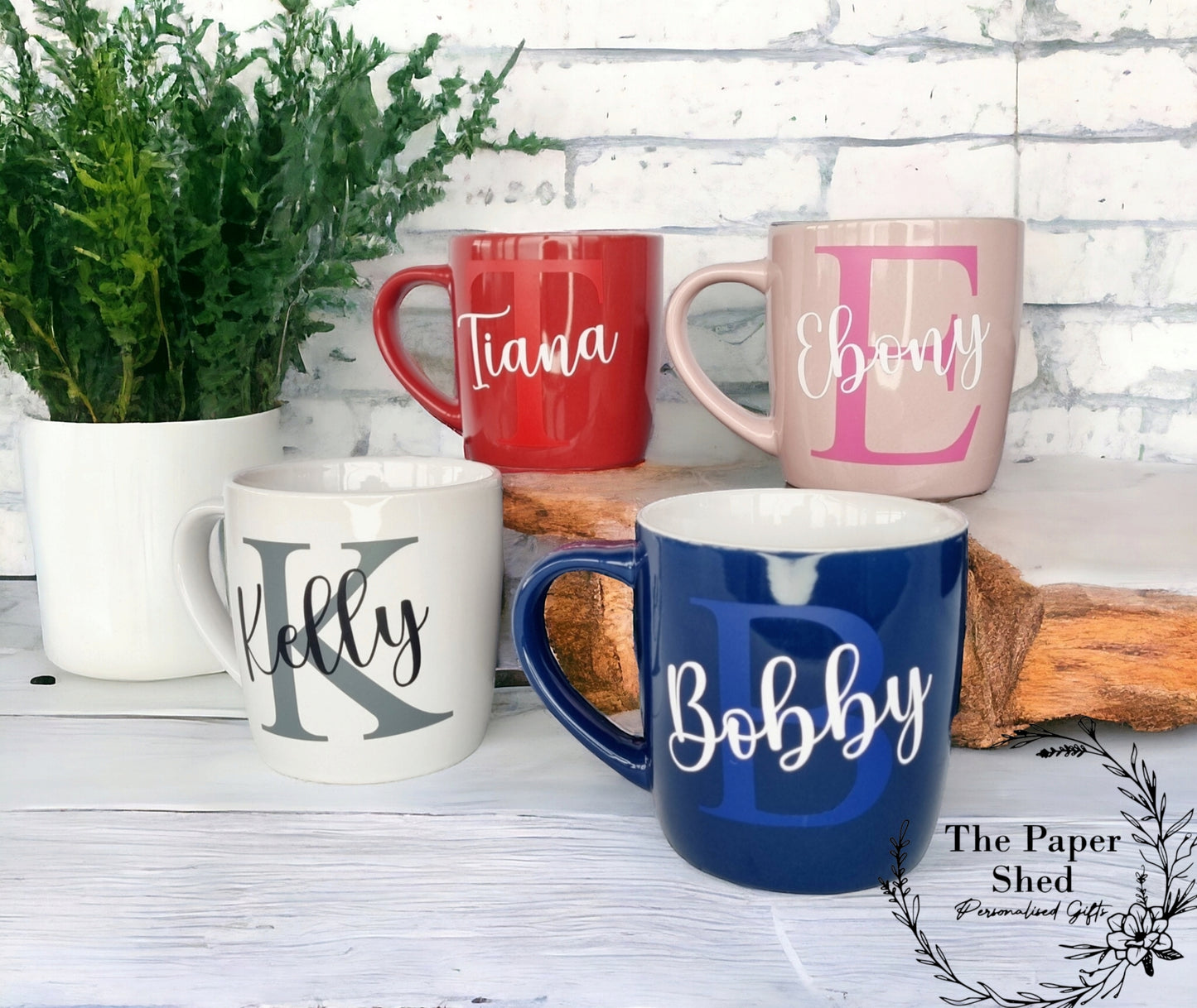 Big Initial Coffee Mug Tea Cup Personalised