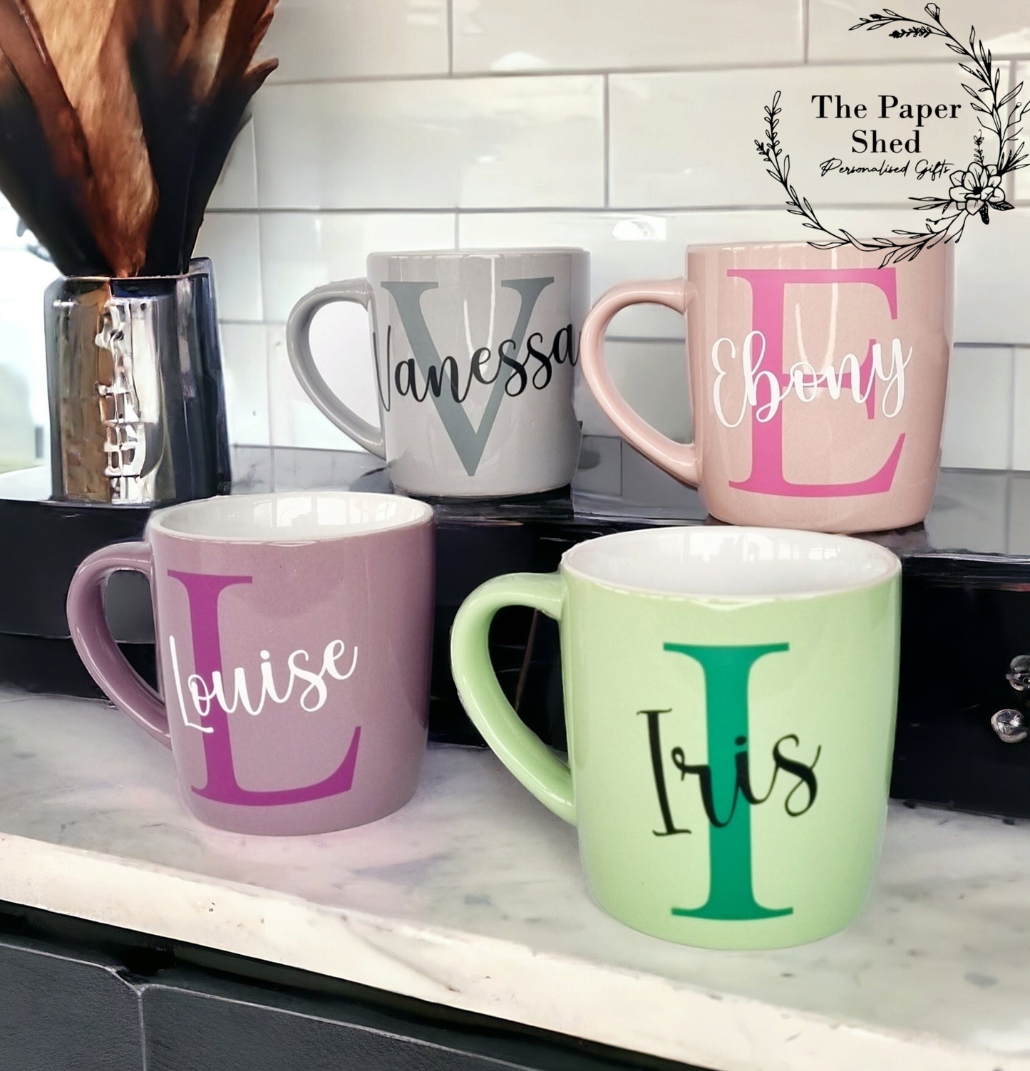 Big Initial Coffee Mug Tea Cup Personalised