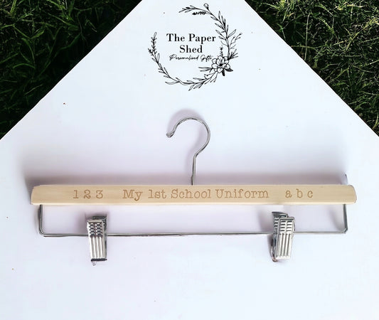 My First School Uniform Hanger, 1st day of school, boys, girls, children