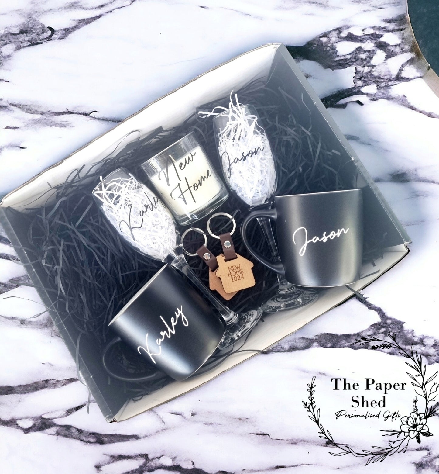 Personalised - 2025 New Home Gift Set - Birthday Present - Wedding - Couple's - New Home - Couple - Hamper