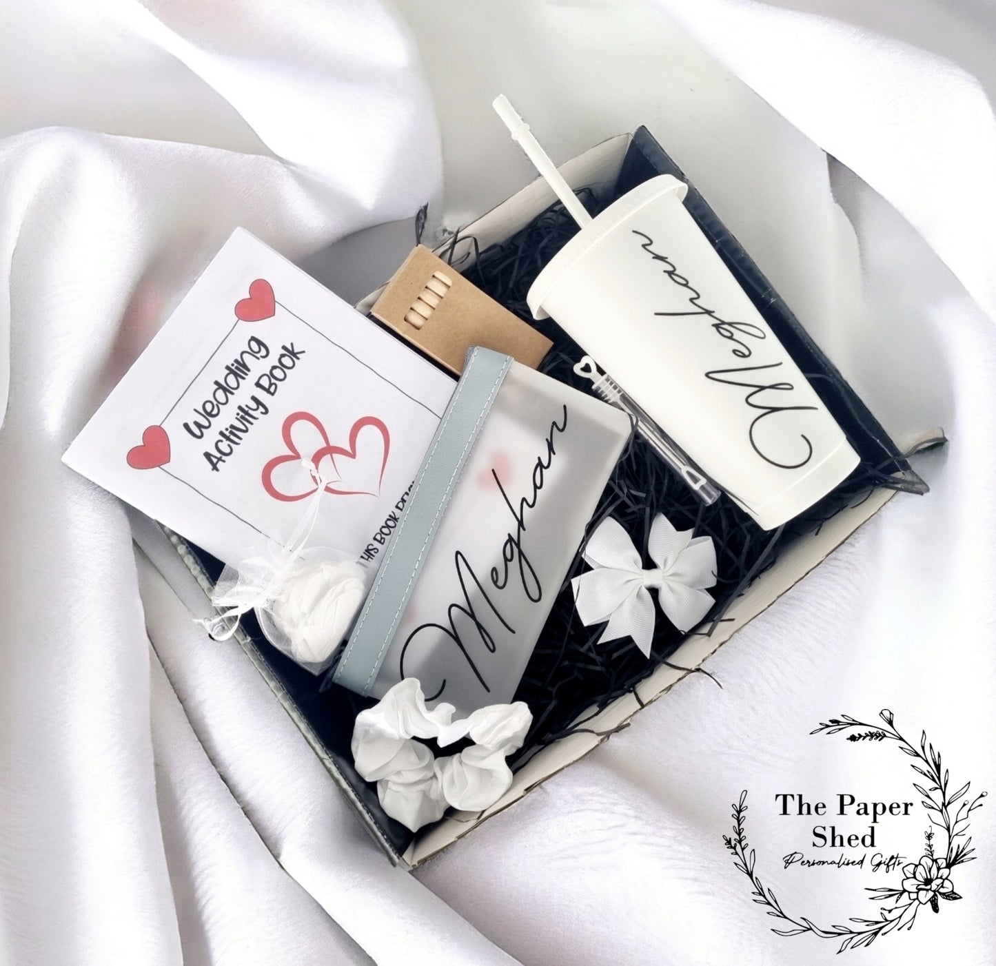 Personalised Flower Girl, Bridesmaid,  Wedding Party, Girl's ,Wedding Day Gift Set Infant, Junior, Teenager, Favours, hamper