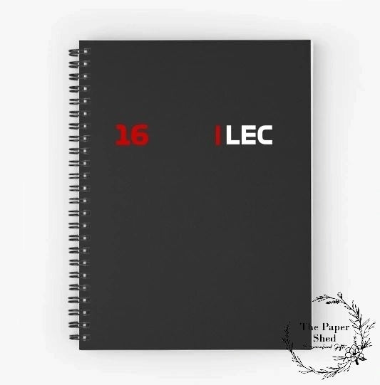 Formula 1 inspired Notebook A5 Designs Driver Number & Name