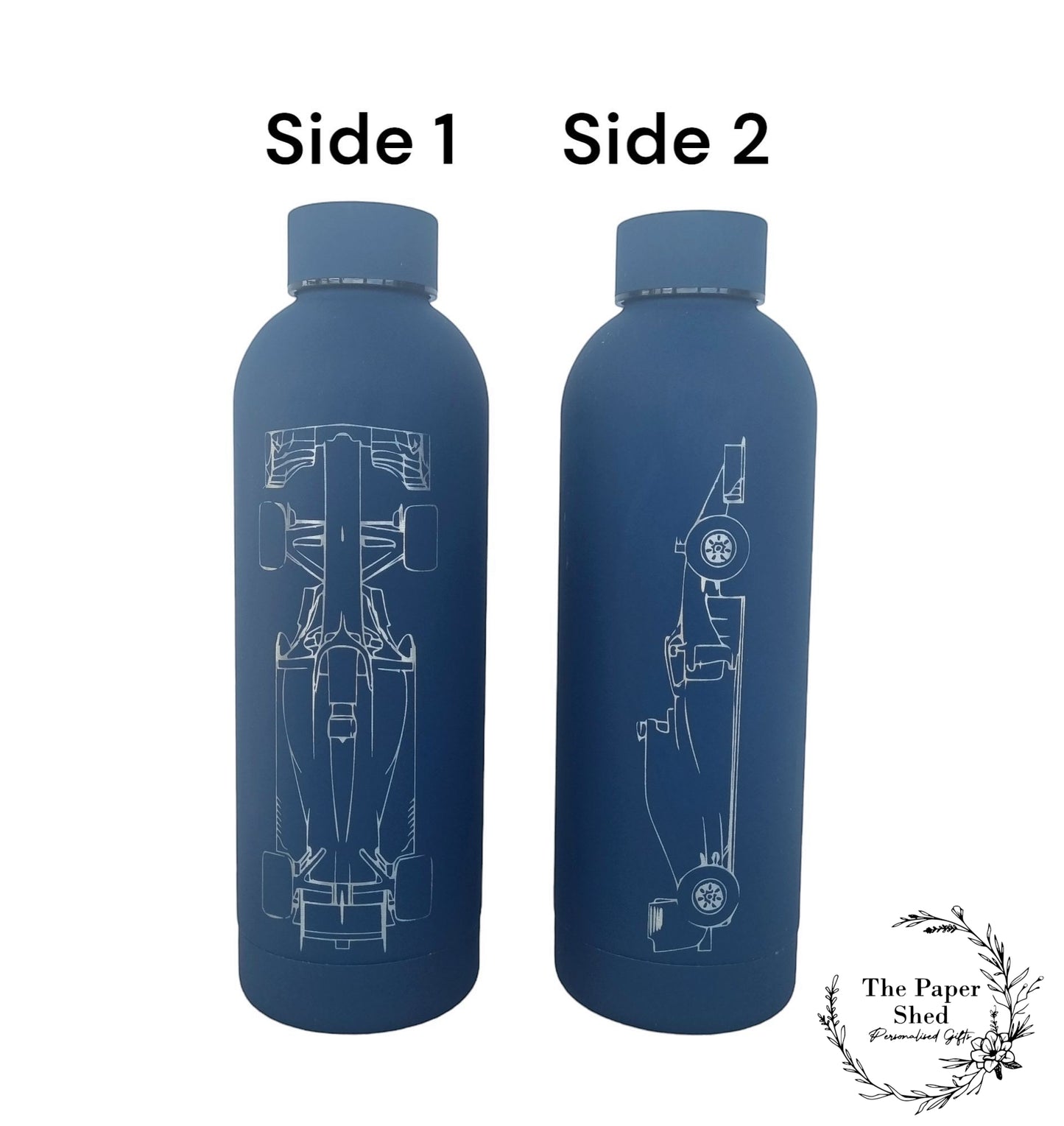 Formula 1 Engraved Name Thermal Bottle Teacher F1 Car