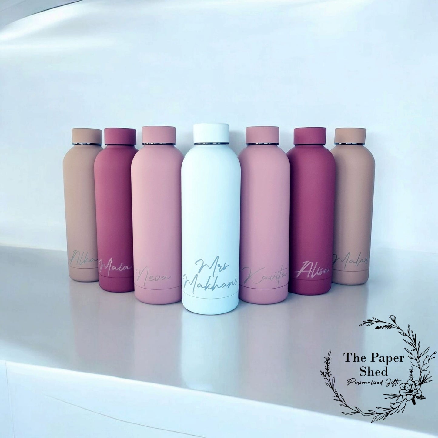 Personalised Engraved Name Thermal Bottle Gift Teacher Present Birthday