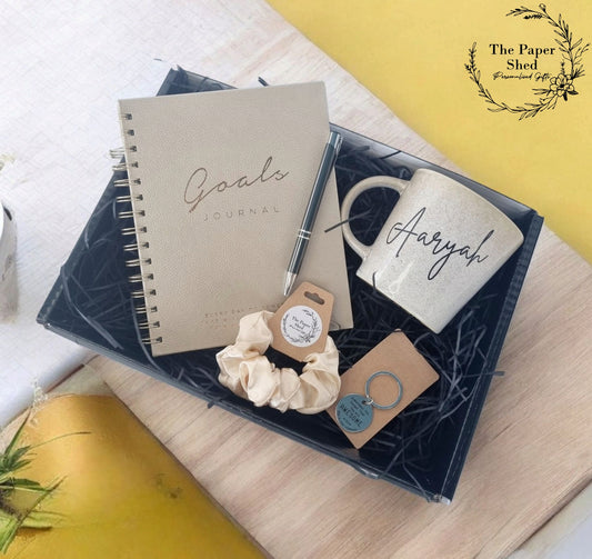Personalised - Gift Set - Birthday Present - For Her- Hamper - Goals - Mental Health - planner