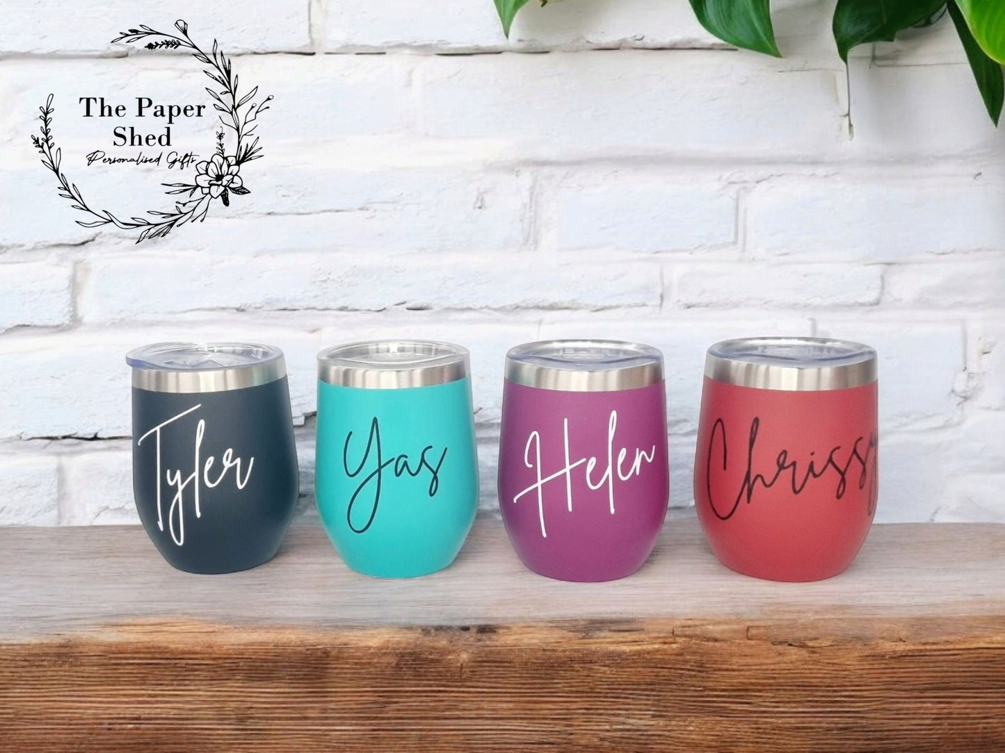 Wine Thermal Tumbler Cups With Name Personalised