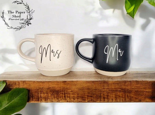 Personalised Biscuit Base Name Mug Birthday Gift Wedding Mr Mrs