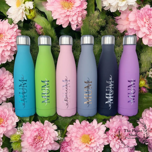 Mother's Day Mum Mummy Thermal Bottle Personalised Version 1