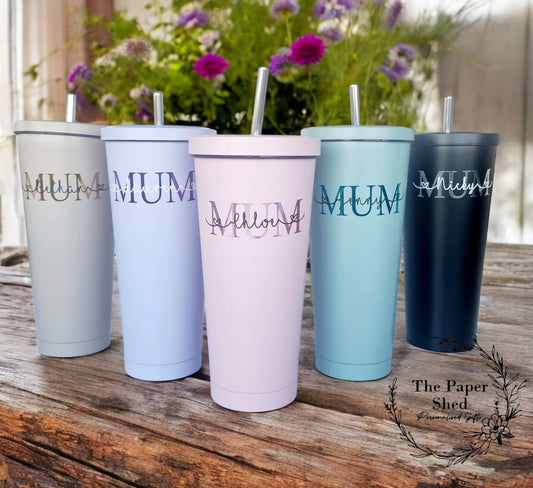 Mother's Day Mum Mummy Customised Milkshake Tumbler