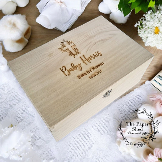 Memory Keepsake Box Heaven Memorial Baby
