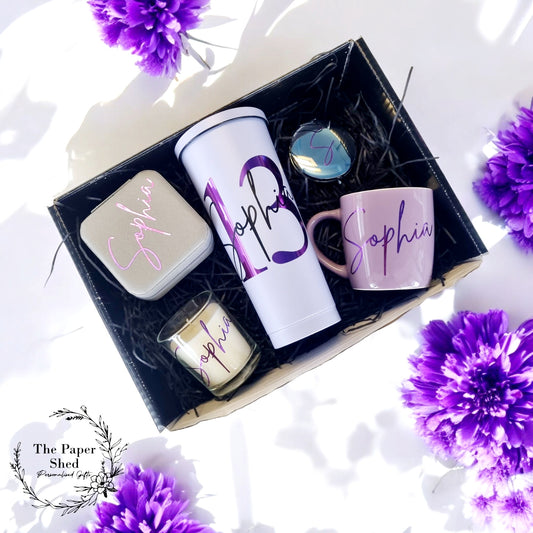 Birthday Hamper Gift Set - Personalised Special Birthday Present - For Her - 21st, 30th, 40th  13th 16 Themed Big Birthday Age number New