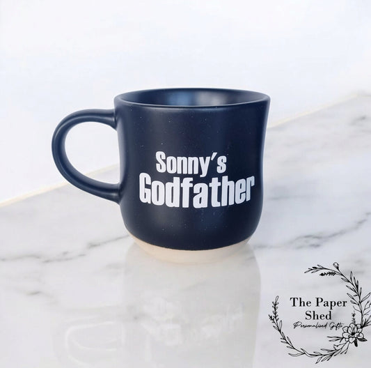 Godfather Biscuit Base  Mug Personalised God father Gift Christening Baptism