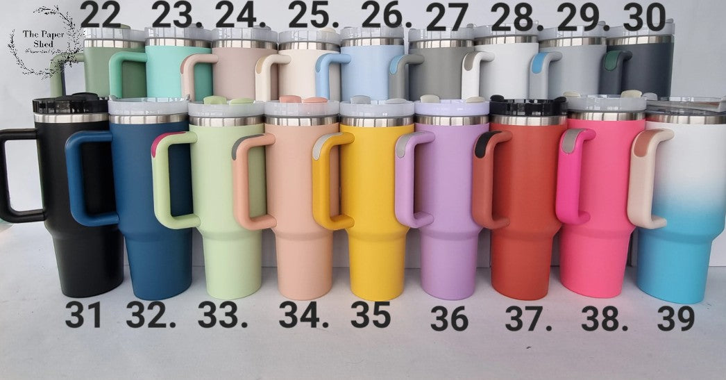 Personalised or Blank Large 40oz Quench Travel Mugs Thermal Birthday Gift Wedding  Bridesmaid