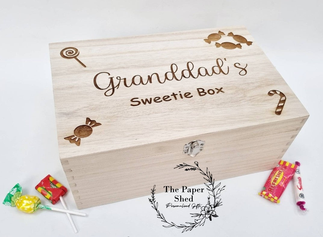 Sweet box personalised engraved