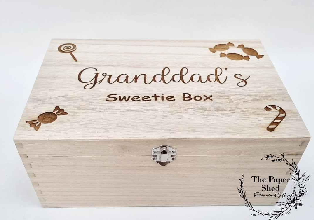 Sweet box personalised engraved