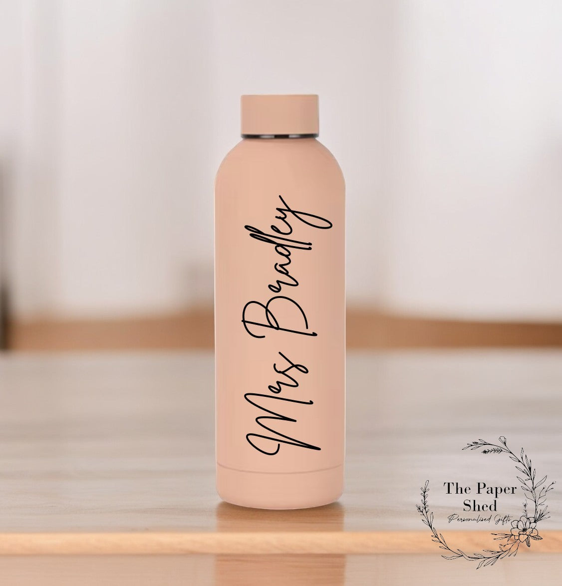 Teacher School Personalised Name Thermal Water Bottle