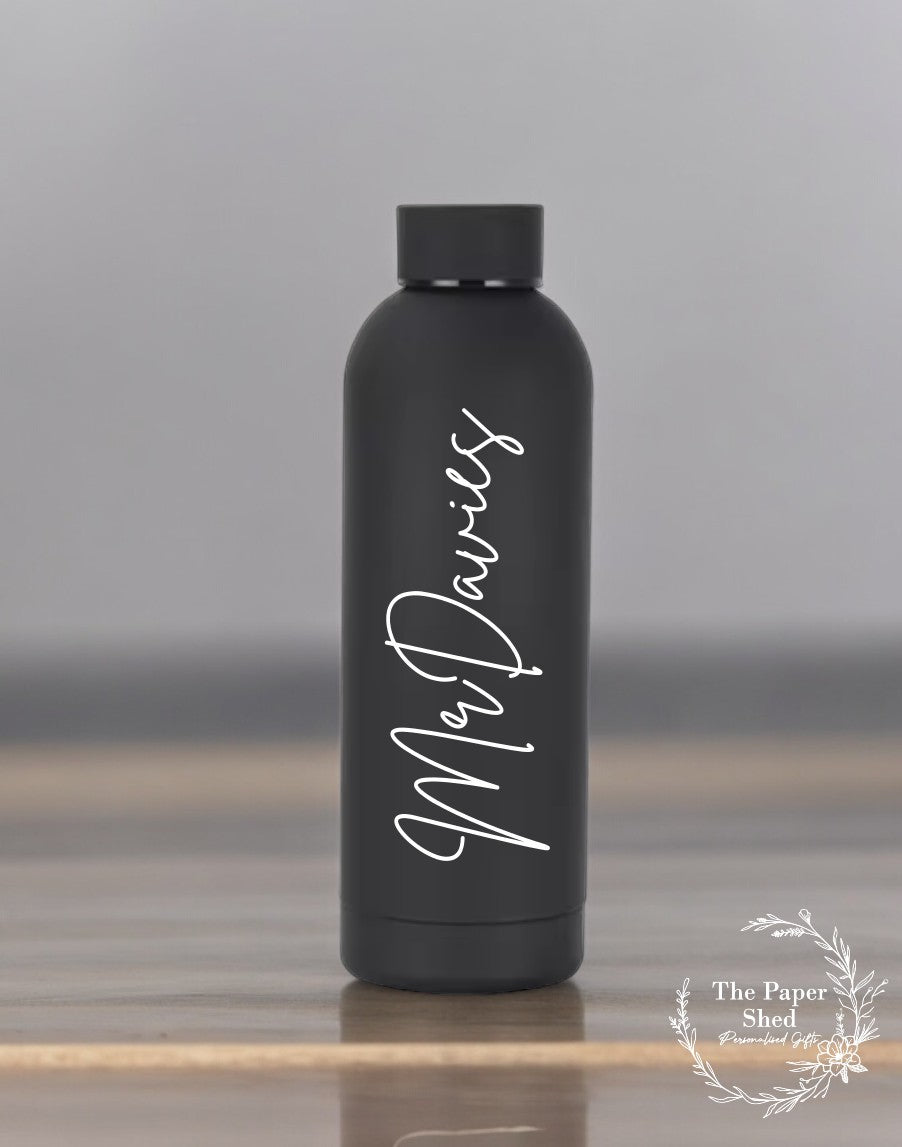 Teacher School Personalised Name Thermal Water Bottle