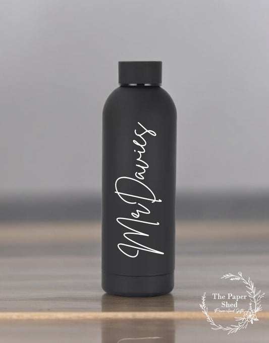 Teacher School Personalised Name Thermal Water Bottle