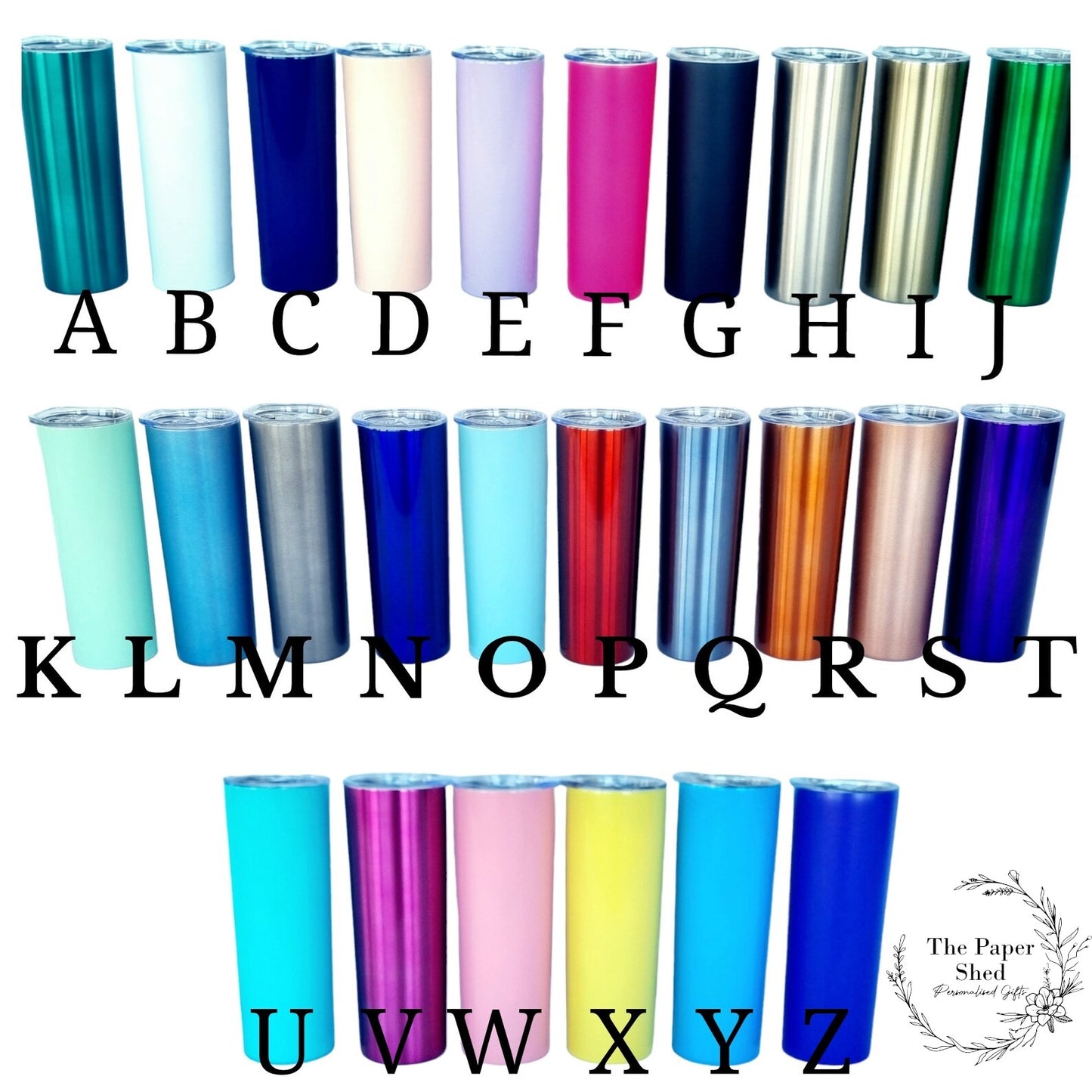 Skinny Tumbler With Name Personalised Birthday Gift