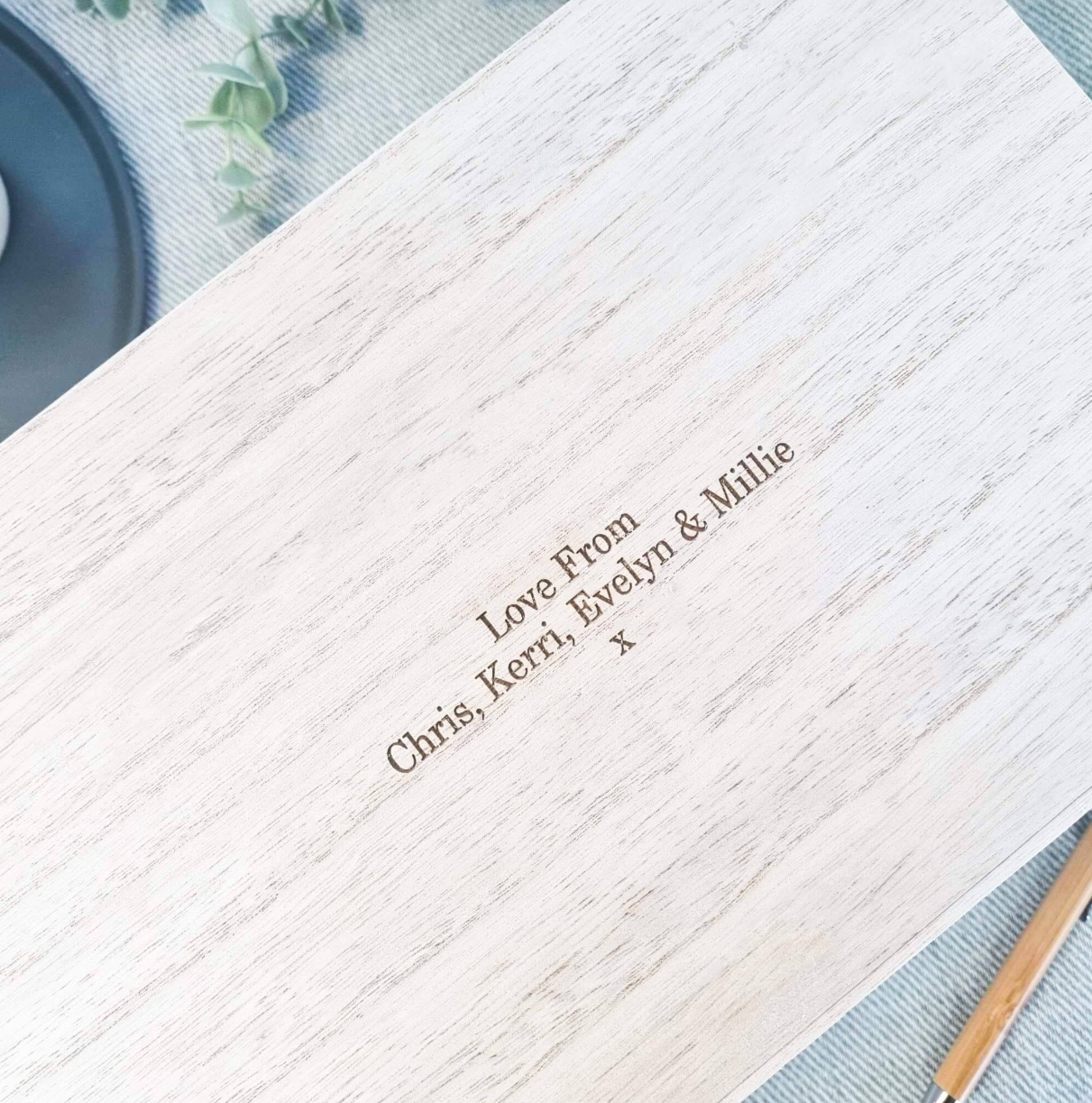 Baby Christening, Baptism Memory Personalised Keepsake Box Star Wreath Gift
