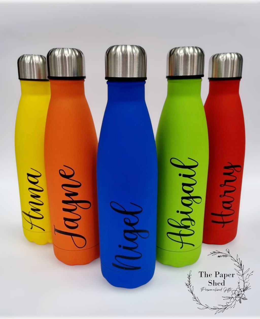 500ml Thermal Personalised Name Water Bottle Version 1 V1