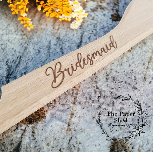 Wedding hangers, bridesmaid dress, page boy suit