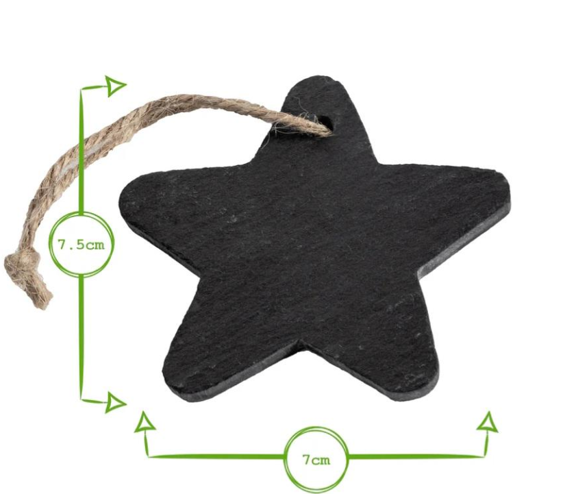 Personalised Engraved Slate Christmas Decoration Bauble Christmas Tree