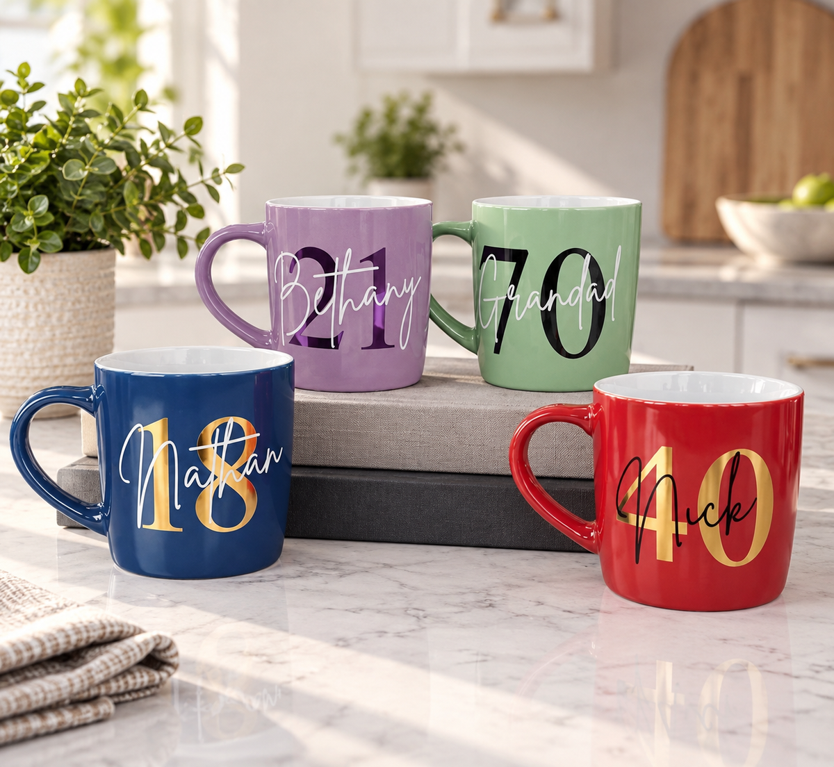 Big Birthday Customised Mug 21st 30th 40th 50th 16th 18th 60th 70th 80th 90th 13th For Him For Her Mug