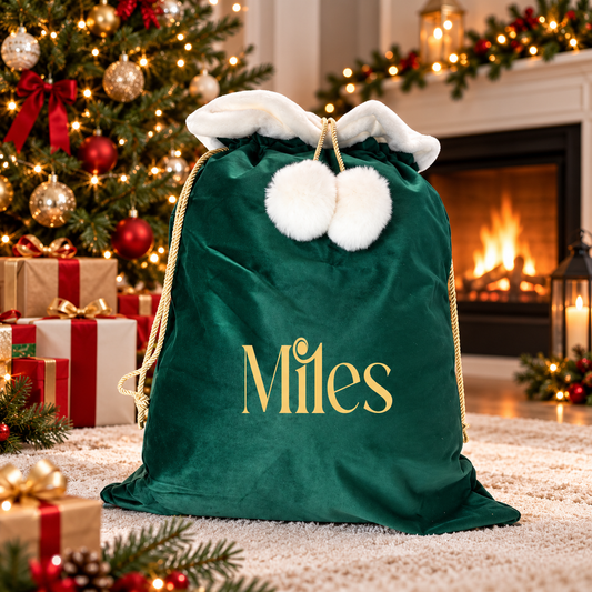 Santa Sack, Stocking, Christmas Eve Day Gifts Presents Personalised