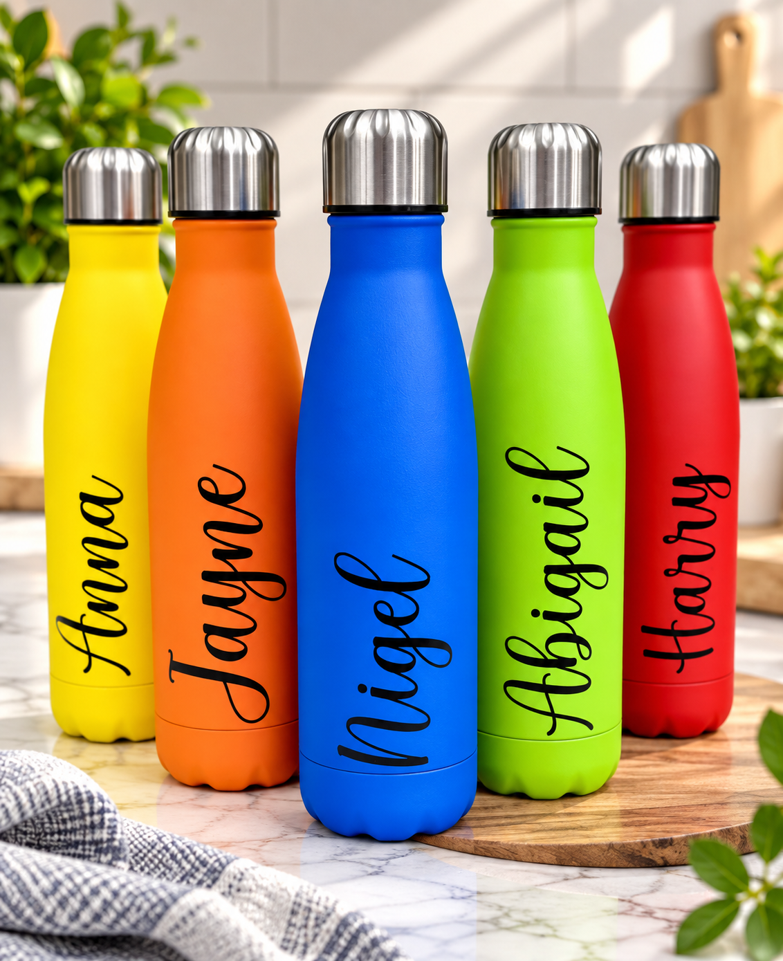 500ml Thermal Personalised Name Water Bottle Version 1 V1