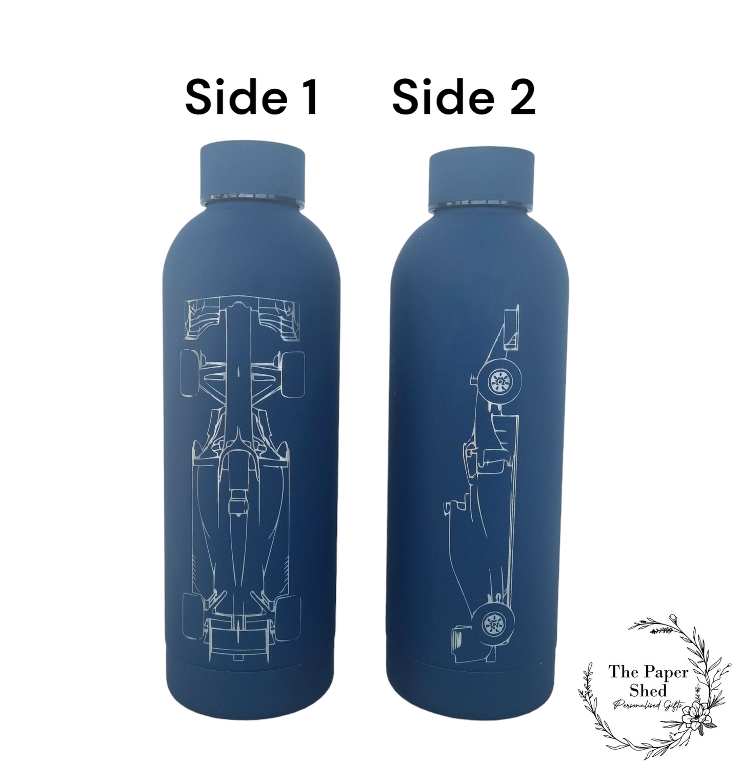 Formula 1 Engraved Thermal Bottle F1 Car