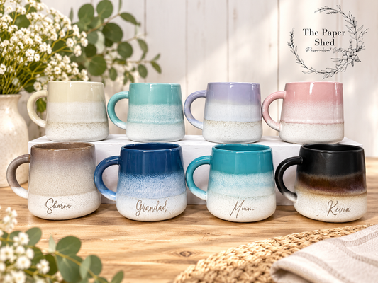 Glazed Engraved Mug Personalised Birthday Gift