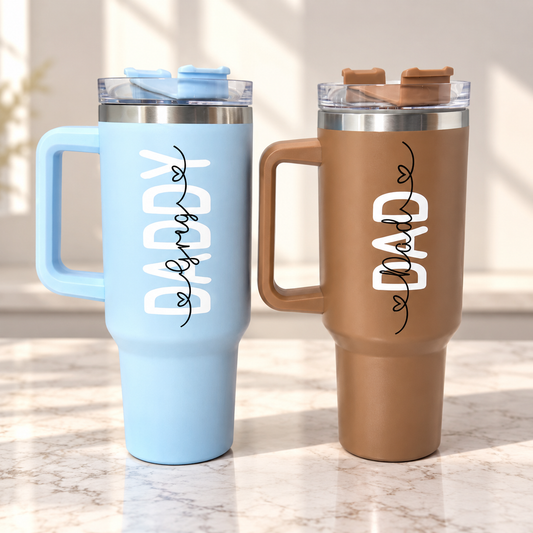 Father's Day Dad Daddy Customised 40oz Tumbler Mug Cup Gift
