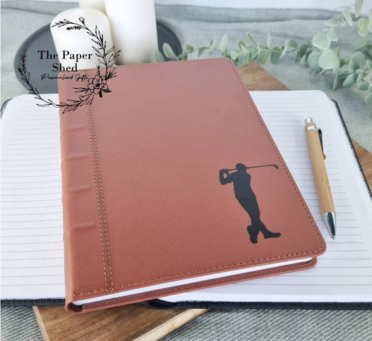 Golf Hamper Log Book Journal Gift Box Set Gifts For Him Dad Grandad