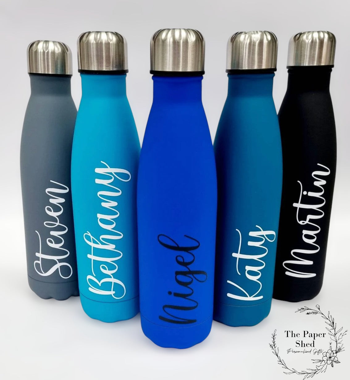 500ml Thermal Personalised Name Water Bottle Version 1 V1